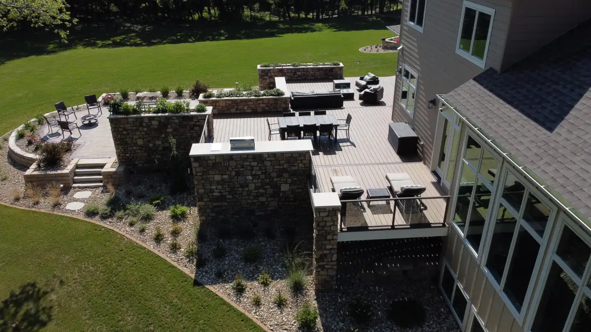 Hardscaping foundation for outdoor living in Waterloo, Iowa