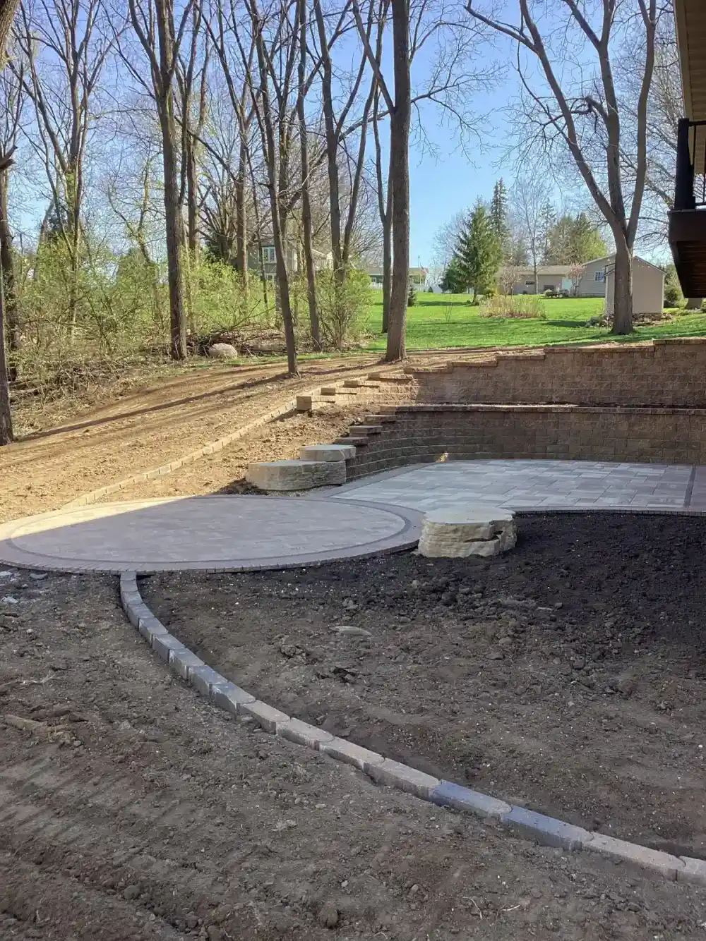 Professional landscaping for established Cedar Falls residence near Sartori Park area